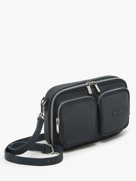 Cross Body Tas Racing Leder Nathan baume Blauw n city 28 ander zicht 2